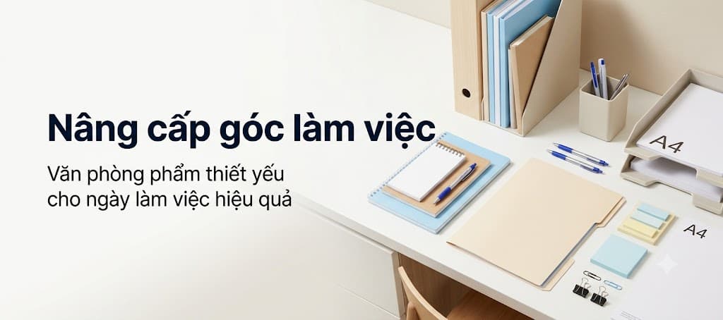 Banner văn phòng phẩm Hải Hà - thêm màu cho ý tưởng