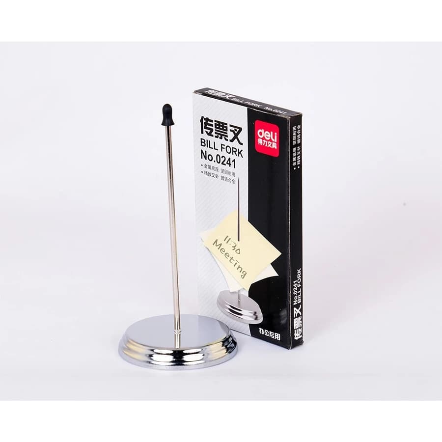 Ảnh sản phẩm Cắm hóa đơn Inox Deli 241